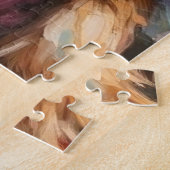 Santa Claus Holding Wheaten Terrier Christmas Art Puzzle (Seite)