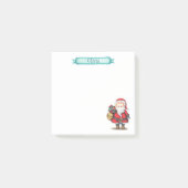 Santa Claus Holidays Personalisiert Post-it Klebezettel (Vorderseite)