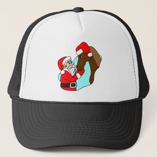 Santa Claus Horse Truckerkappe (Vorderseite)