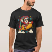 Santa Claus Hotdog Funny Christmas Design Swea T-Shirt (Vorderseite)