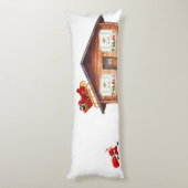 Santa Claus Hustle Body Pillow Seitenschläferkissen (Rückseite (Vertikal))