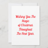 Santa Claus Hustle Card Einladung (Rückseite)