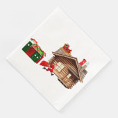 Santa Claus Hustle Dinner Napkins Serviette (Ecke)