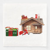 Santa Claus Hustle Dinner Napkins Serviette (Vorderseite)
