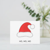 Santa Claus Hut Feiertagspostkarte (Stehend Vorderseite)