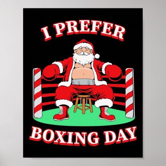 Santa Claus I bevorzuge Boxing Group Matching Chri Poster (Vorne)