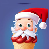 Santa Claus Ice Cream Cone iPhone / iPad Gehäuse Case-Mate iPhone Hülle