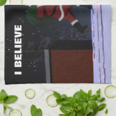 Santa Claus - Ich glaube Geschirrtuch (Gefaltet)