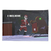 Santa Claus - Ich glaube Kissenbezug (Rückseite)