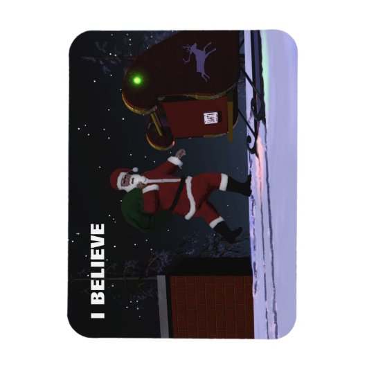 Santa Claus - Ich glaube Magnet (Vertikal)