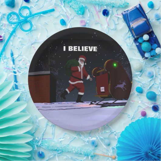 Santa Claus - Ich glaube Pappteller (Party)