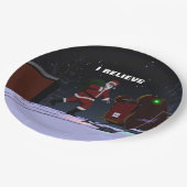 Santa Claus - Ich glaube Pappteller (Schrägansicht)