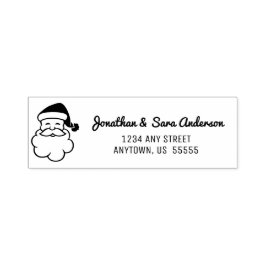 Santa Claus Illustration Rücksendeadresse Permastempel