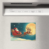 Santa Claus im Schlitten Magnet (In Situ (Geschirrspüler))