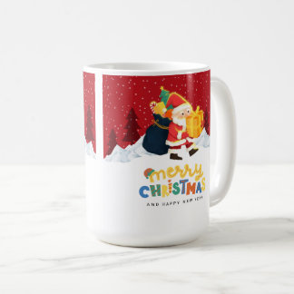 Santa Claus in a Magical Winter Wonderland — Merry Kaffeetasse