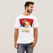 Santa Claus in a Magical Winter Wonderland — Merry T-Shirt (Vorne ganz)