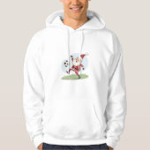 Santa Claus in Action: Playing Christmas Soccer Hoodie (Vorderseite)