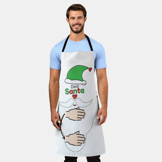 Santa Claus in American Sign Language Schürze (Getragen)
