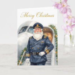 Santa Claus in at the airport Karte