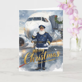 Santa Claus in at the airport Karte