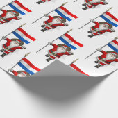 Santa Claus in den Niederlanden Geschenkpapier (Ecke)