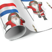 Santa Claus in den Niederlanden Geschenkpapier (Rolleneckpunkt)