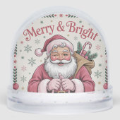 Santa Claus In Pink Schneekugeln (Vorderseite)