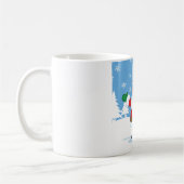 Santa Claus in Snowy Winter Scene Kaffeetasse (Links)