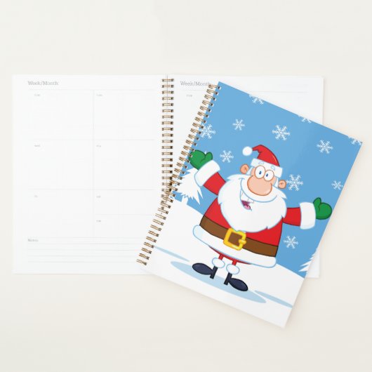 Santa Claus in Snowy Winter Scene Planer (Anzeige)
