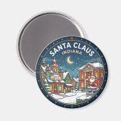 SANTA CLAUS Indiana Magnet (Vorderseite/Rückseite)