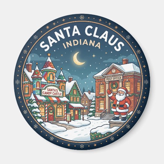SANTA CLAUS Indiana Magnet (Vorne)