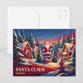 Santa Claus Indiana Postkarte (Vorne/Hinten)