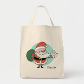 Santa Claus individuelle Name Taschen (Vorne)