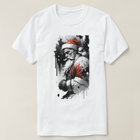 Santa Claus Ink Spritzer T - Shirt (Design vorne)