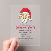 Santa Claus invites you to a Christmas party Acryleinladungen (Insitu (Handheld))