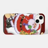 Santa Claus iPhone Hülle (Rückseite (Horizontal))