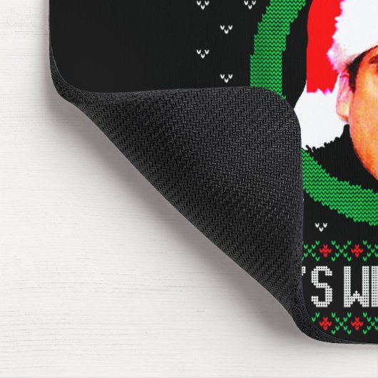 Santa Claus Is Coming That's What She Said Mousepad (Ecke)