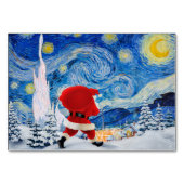 Santa Claus is coming Tischnummer (Vorderseite)