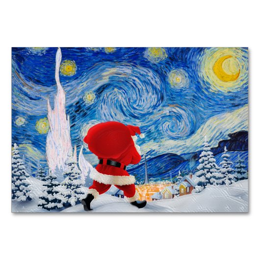 Santa Claus is coming Tischnummer (Vorderseite)