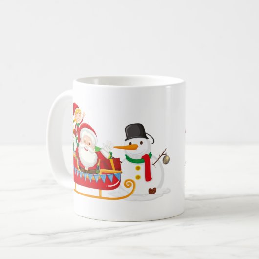 Santa Claus Is Coming To Town Mug Kaffeetasse (Vorderseite Links)