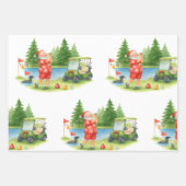 Santa Claus is golfing  Geschenkpapier Set (Vorderseite 3)