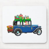 Santa Claus Jalopy Mousepad (Vorne)