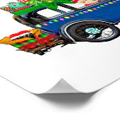 Santa Claus Jalopy Poster (Ecke)