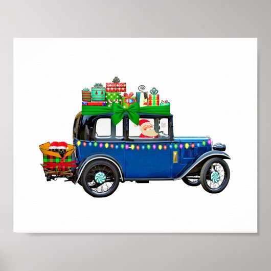 Santa Claus Jalopy Poster (Vorne)