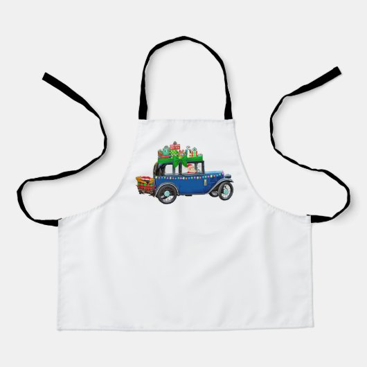 Santa Claus Jalopy Schürze (Vorderseite)