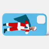 santa claus jodblauen Weihnachten Case-Mate iPhone Hülle (Rückseite (Horizontal))