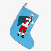 santa claus jodblauen Weihnachten Kleiner Weihnachtsstrumpf (Vorderansicht (hängend))