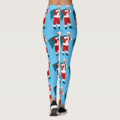 santa claus jodblauen Weihnachten Leggings (Rückseite)