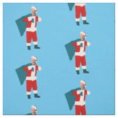santa claus jodblauen Weihnachten Stoff (Muster)