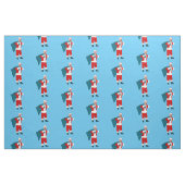 santa claus jodblauen Weihnachten Stoff (Fat Quarter (45,7 x 55,9 cm))